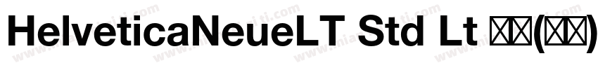 HelveticaNeueLT Std Lt 亮体(西方)免费下载字体转换